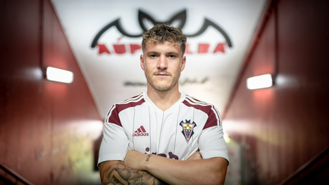 Juanma Garc&iacute;a, jugador del Albacete Balompi&eacute;. Foto: Albacetebalompie.es