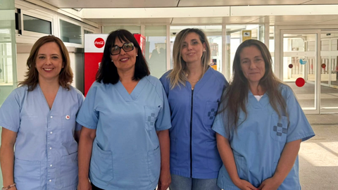 Equipo de enfermeras participantes en la cita nacional