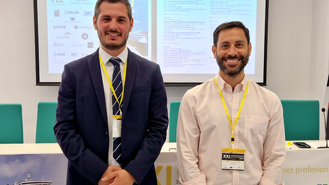 No&eacute; Fern&aacute;ndez y Rafael Mart&iacute;nez Pe&ntilde;alver durante su atenci&oacute;n a los medios de comunicaci&oacute;n / Laura Ortiz