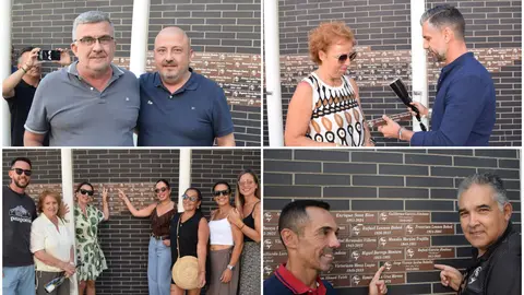 Homenaje en el Muro del Recuerdo de la RFFCE