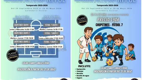 Escuelas de F&uacute;tbol de la RFFCE