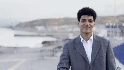 Adam Ifrah, en un momento de su v&iacute;deo de presentaci&oacute;n / Mr International Spain