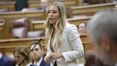 Noelia N&uacute;&ntilde;ez, ex diputada del Partido Popular, durante una intervenci&oacute;n en el Congreso / Congreso.es