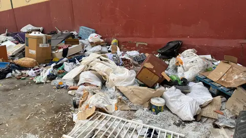 Basura en el Tarajal