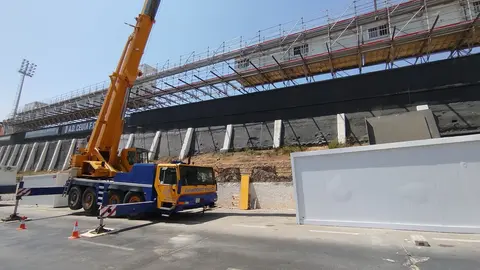 Intervenci&oacute;n en el lateral del Murube / Archivo