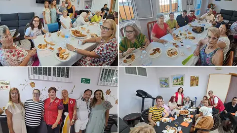Desayuno entre los j&oacute;venes de &lsquo;Conoce Ceuta 2025&rsquo; y los mayores del Centro de Cruz Roja / C&eacute;sar Mart&iacute;n