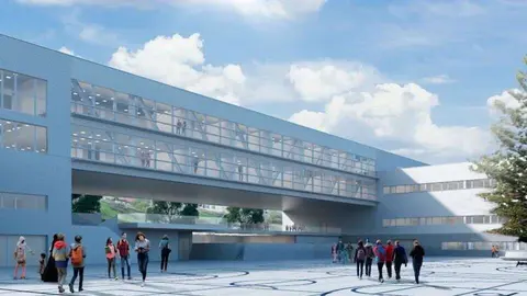 Recreaci&oacute;n del futuro Centro Educativo del Brull / Archivo