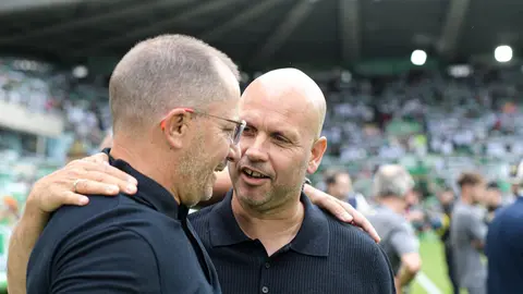 Jos&eacute; Juan Romero junto a Jos&eacute; Alberto L&oacute;pez 
