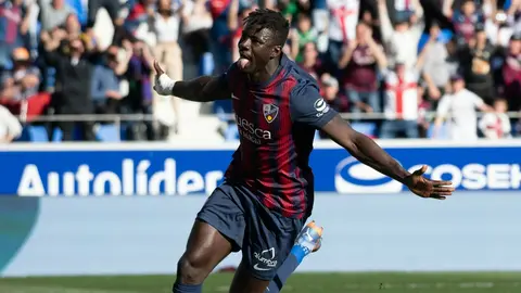 Samuel Obeng, en su etapa en la SD Huesca 