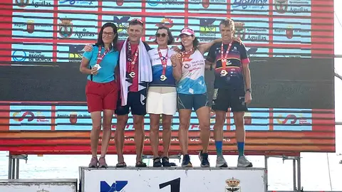 Susana Rom&aacute;n, en lo alto del podio 