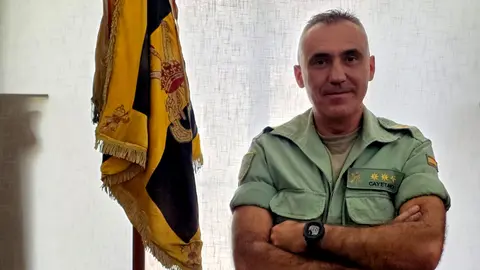 El coronel del Tercio, Cayetano Jos&eacute; Mart&iacute;nez Alonso, en su despacho / Laura Ortiz