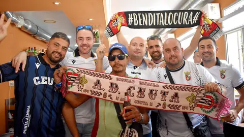 Ambiente de gala en el encuentro entre el Ceuta y el Real Zaragoza. Foto: AD Ceuta FC