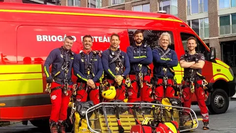 El Equipo de Rescate Vertical desplazado a Dublin