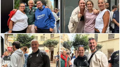 Locura en la tienda de la AD Ceuta FC por conseguir una entrada para C&aacute;diz. Foto: Alma Palomino