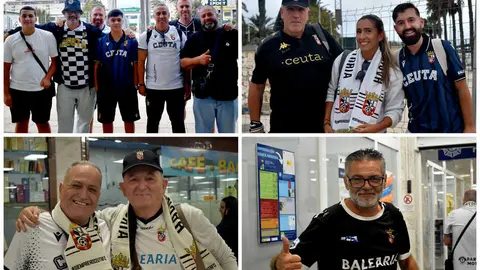 La afici&oacute;n de la AD Ceuta FC pone rumbo a C&aacute;diz 