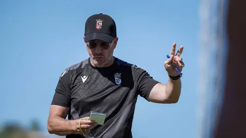 Jos&eacute; Juan Romero en un entrenamiento durante la semana. Foto: AD Ceuta FC / Zaki