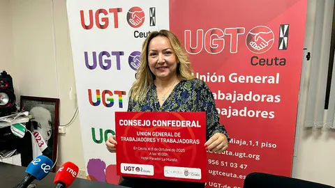 Yolanda Aparicio, secretaria general de UGT en Ceuta / Jos&eacute; Andr&eacute;s Gonz&aacute;lez