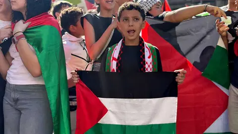 Concentraci&oacute;n de los estudiantes en favor de Palestina y del pueblo de Gaza (4)