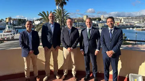 Visita de Pedro Garc&iacute;a navarro, director de Explotaci&oacute;n de&nbsp;Puertos del Estado / Cedida