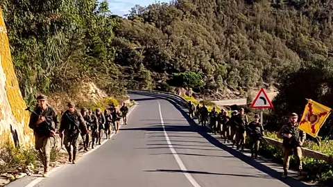 La Compa&ntilde;&iacute;a de Zapadores del RING-7 durante su actividad en el campo exterior de Ceuta / COMGECEU