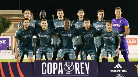 Once inicial de la AD Ceuta FC en la primera ronda de Copa frente al FC La Uni&oacute;n Atl&eacute;tico