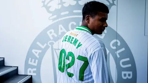 Jeremy Ar&eacute;valo, jugador del Racing de Santander 