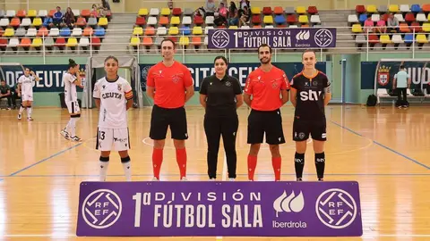 Partido entre la AD Ceuta FC y el STV Rold&aacute;n en el Guillermo Molina.