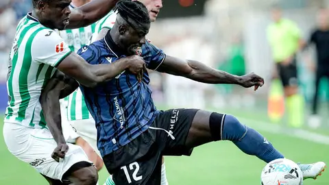 Samuel Obeng, delantero de la AD Ceuta FC. Foto: Zaki