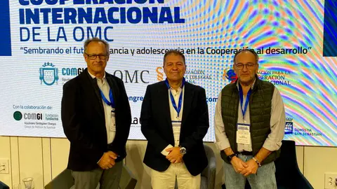 El doctor Enrique Roviralta durante su participaci&oacute;n en este foro / Colegio de M&eacute;dicos