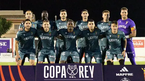 +Once inicial de la AD Ceuta FC en la primera ronda de la Copa del Rey