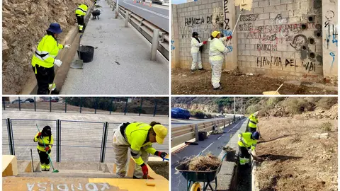 Operarios de la Consejer&iacute;a de Medio Ambiente realizando labores de limpieza (4)