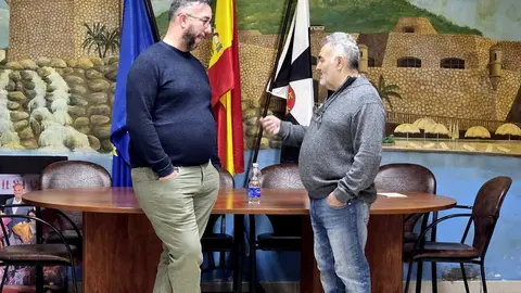 El presidente y el tesorero de la FPAV, este mi&eacute;rcoles en la sede de la entidad _ Laura Ortiz