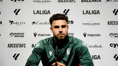 Marcos Fern&aacute;ndez, delantero de la AD Ceuta FC. Foto: Rub&eacute;n B&aacute;ez