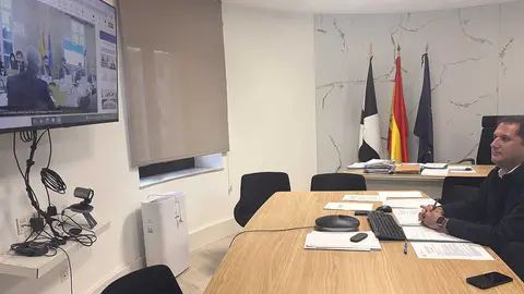 El consejero de Medio Ambiente, Servicios Urbanos y Vivienda, Alejandro Ram&iacute;rez, en la reuni&oacute;n Sectorial de Energ&iacute;a