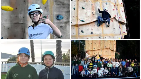 Escalada Solidaria en el Roc&oacute;dromo. Foto: Rafa B&aacute;ez