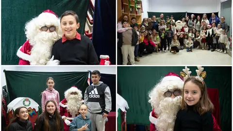 Pap&aacute; Noel visita a los vecinos de Parques de Ceuta