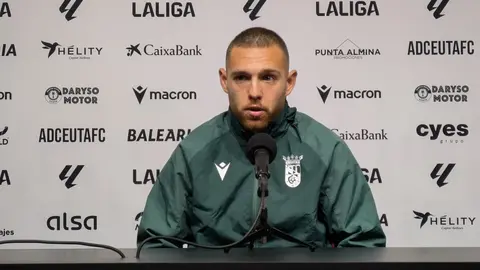 Diego Gonz&aacute;lez en la sala de prensa del Alfonso Murube. Foto: Rub&eacute;n B&aacute;ez.
