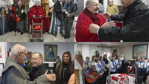 Visita de los Reyes Magos a los centros de Mayores