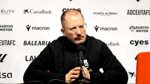 Jos&eacute; Juan Romero tras el encuentro ante el FC Andorra 