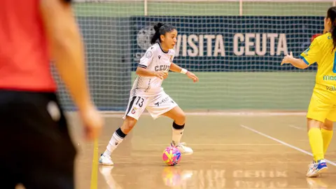Encuentro de la AD Ceuta FC femenina en Liga Iberdrola 