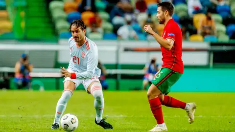Jos&eacute; Campa&ntilde;a el d&iacute;a de su debut con la Selecci&oacute;n Espa&ntilde;ola. Foto: Se F&uacute;tbol