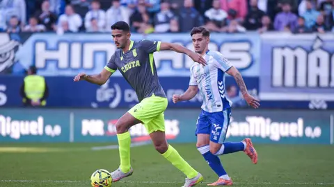 Encuentro entre el M&aacute;laga CF y la AD Ceuta FC en La Rosaleda. Foto: AD Ceuta FC / Zaki
