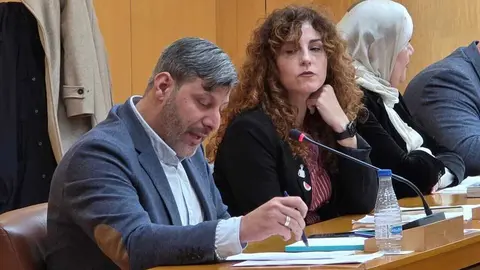 Mohamed Mustafa y Julia Ferreras, de Ceuta Ya!