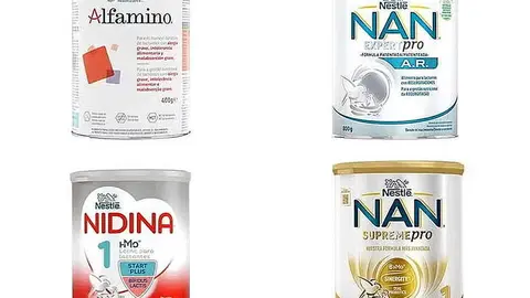 F&oacute;rmulas alimentarias retiradas