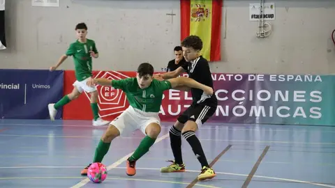 Encuentro ente Andaluc&iacute;a y Ceuta correspondiente al Campeonato de Espa&ntilde;a de Selecciones Auton&oacute;micas. Foto: RFFCE