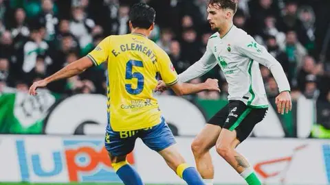 Imagen del partido entre Racing y UD Las Palmas. Foto: Racing de Santander.