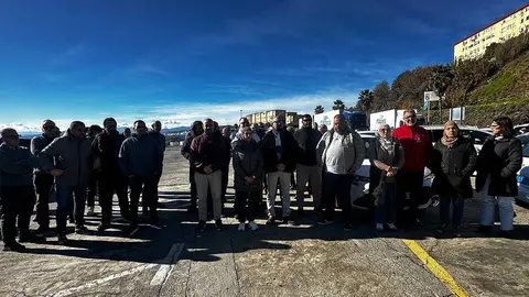 Concentraci&oacute;n de los taxistas por la seguridad / Mohamed Ettouileb