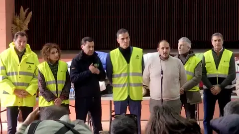 Comparecencia institucional desde la zona cero del accidente ferroviario