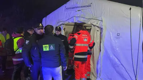 Los servicios de emergencia en el lugar del siniestro / Emergencias de Andaluc&iacute;a
