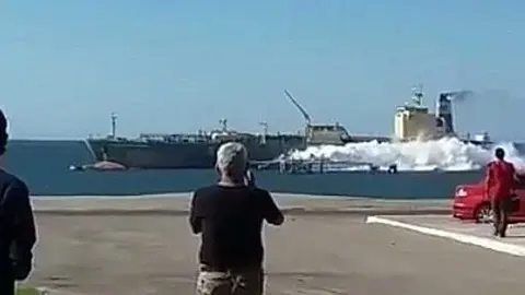 Simulacro en el puerto
